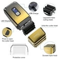thumbnail image 2 of Hatteker 3-Blade Foil Shaver for Men, Bald Head Shaver & Facial Hair Trimmer, IPX7 Washable, USB Rechargeable, LED Display, Pop-Up Trimmer, 2 of 7