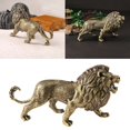 thumbnail image 2 of 7829 Metal Lions Statue Figurine Lions Sculpture Decorative Objects for Home Decors, 2 of 8