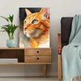 thumbnail image 5 of Orange Cat Portrait Canvas Print, Feline Wall Art Gift for Living Room Bedroom Kitchen Office Hallway Pet Lover Decor, 5 of 8