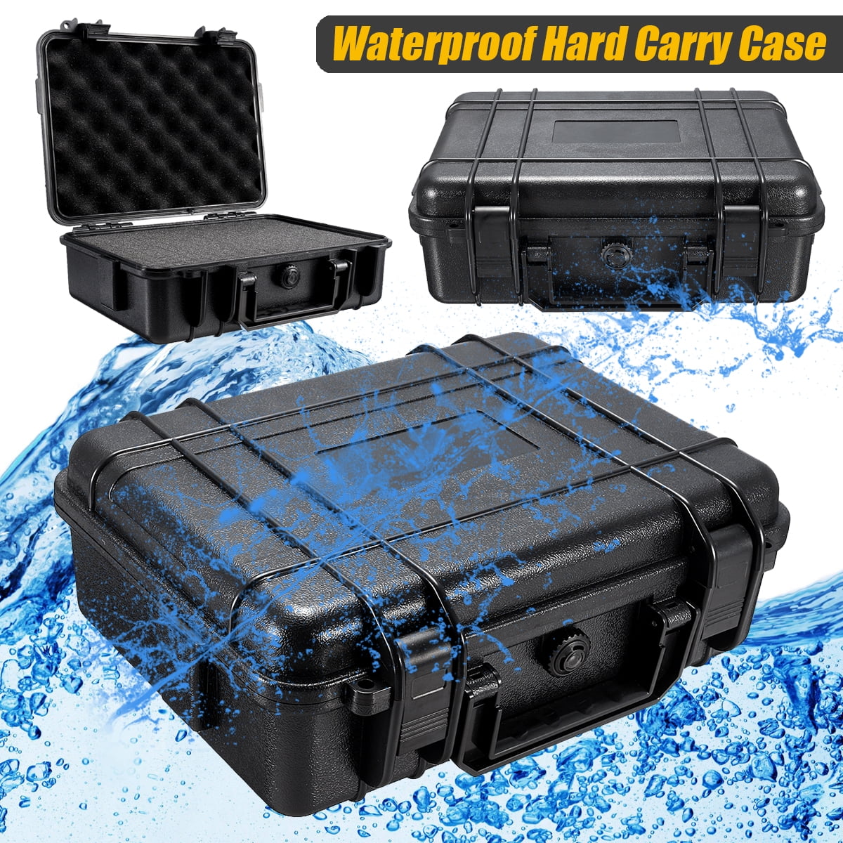 Protective Safety Instrument Tool Box Waterproof Shockproof Storage Sealed Case 