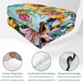 thumbnail image 4 of Twin XL Quilt Set 68''x98'', Yellow Sunflower Lightweight Bedspread Coverlet Set with 2 Pillow Shams, Wildflower Daisy Country Farm Pastoral Breathable All Season Quilt Bedding for Dorm/Guest Room, 4 of 9