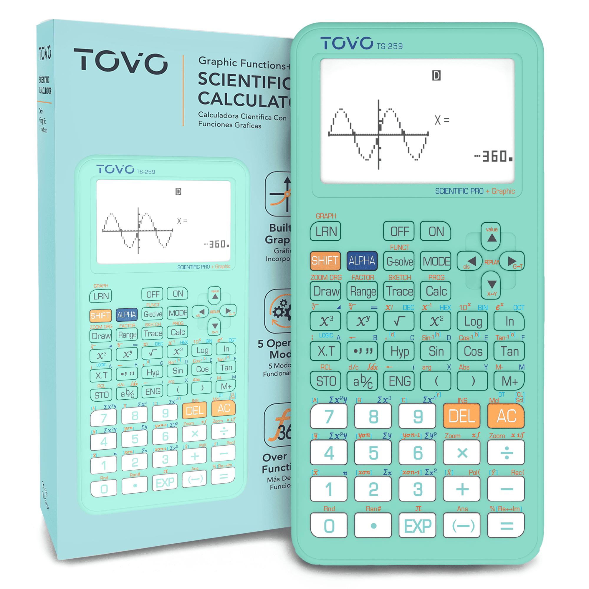 TOVO Scientific Calculator with Graphing Functions, 360 Functions photo 1