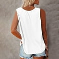 thumbnail image 3 of Rutainlusire tank tops with built in bras under $5 Women's Printed Sleeveless Casual V-Neck Tank Top, 3 of 5
