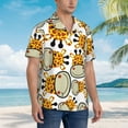 thumbnail image 3 of Disketp Hawaiian Shirts For Men,Giraffes Head ,Cartoon Giraffes Print Mens Casual Short Sleeve Button Down Shirts Beach Shirt, 3 of 7