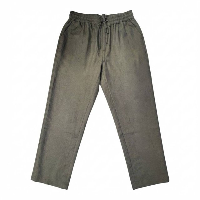 Pantalón George para Dama de Lino con Resorte y Jareta Verde Talla G