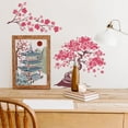 thumbnail image 4 of 4Pcs Cherry Blossom Trees Stencil Set Japanese Temples Painting Stencils 11.8×11.8/11.7×8.3inch Reusable Drawing Template with Paint Brush, 4 of 8