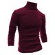 thumbnail image 1 of CamisePaHombres De Mangas Largas Cuello De Cisne Ajuste Delgado Casual Borgo56, 1 of 6