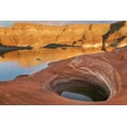 thumbnail image 2 of Paulson, Don 14x11 Gold Ornate Wood Framed with Double Matting Museum Art Print Titled - USA, Utah A weathering pit at Lake Powell, 2 of 4