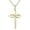 3056 Gold, variant on Cross With Infinity Sign Pendant Necklace For Women Simple Stylish Gold Color Neck Accessories Temperament Lady Jewelry Fashion Jewelry Valentine's Day Gifts