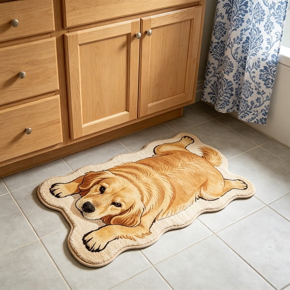 Tuvgenk Absorbent Bathroom Floor Rugs Cute Funky Bathroom Mat Rugs Novelty Shaped Nonslip Animal Quick Dry 16 X 24 in