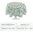 thumbnail image 3 of EWAYBY Round Tablecloth with Umbrella Hole and Zipper for Patio Garden (60" Round, Green), 3 of 6