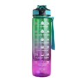 thumbnail image 1 of Fitness Water Bottle 1000ml Gradient Color Water Bottle Bpa Sports Water Bottle with Scale Strap Leakproof Gym Fitness Water Cup Temperature Resistant, 1 of 8