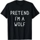 thumbnail image 1 of Camiseta divertida de Halloween: Lobo perezoso disfrazado para mujer, 1 of 7