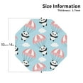 thumbnail image 3 of Disketp Cute Panda Flying In The Sky Funny Coasters,4 Pcs Leather Coasters With Holder, Perfect Housewarming Hostess Gifts,Protect Furniture From Water Marks Scratch, 3 of 9