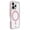 Crystal Pink, variant on LAUT Aero Sparkle for iPhone 16 Plus - Crystal Silver