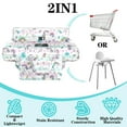 thumbnail image 4 of Shopping Cart Cover for Baby Girl Boy 2-in-1 High Chair Water Resistant High Chair Cover w/Phone Pouch Pocket Gender Neutral Cart Cover for Babies Padded Grocery Cart Cover for Baby, 4 of 6
