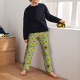 thumbnail image 5 of Pofeuu Sage Green With Sunflowers Print Teenagers' Pajama Pants, Soft Lounge Pajama Pants with big pockets for Men Plaid Pj Bottoms-Medium, 5 of 6