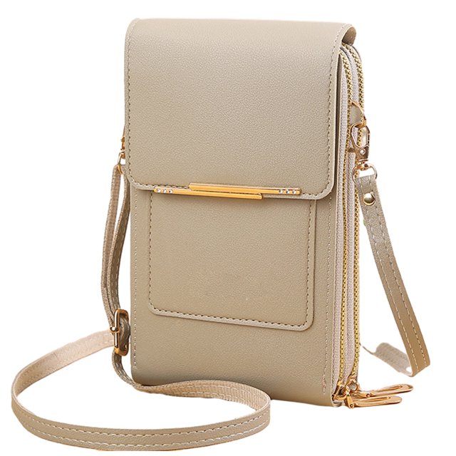 Monedero pequeño para teléfono de mujer, bolso de mano con pantalla, cartera con ranuras para tarjetas
