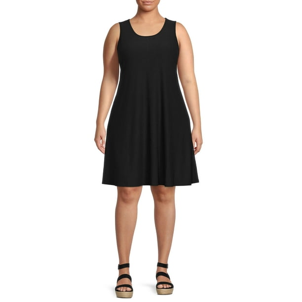 Terra & Sky Terra & Sky Womens Plus Size Swing Tank Dress Walmart
