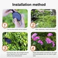 thumbnail image 7 of RKZDSR Color Changing Solar Garden Lights, Wireless Yard Stake Lights - Waterproof Outdoor Decorative Floral Accent for Fence, Garden, and Pathway, 31.5in Purple Hydrangea Design, 7 of 7