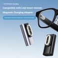 thumbnail image 4 of Type-C Magnetic Charging Adapter for AI Smart Glasses, Aluminum Alloy Magnetic Charger with LED Indicator Light, 4 of 7