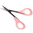 thumbnail image 1 of Ciseaux Artisanaux Incurvés de 4 Pouces pour Extensions de Cils de Sourcils en Acier Inoxydable 1PC, 1 of 7