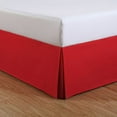 thumbnail image 3 of Luxury Hotel Microfiber Kid's Tailored Style Bed Skirt with Classic 14 Inch Drop Length, Twin, Red, 3 of 4