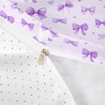 thumbnail image 4 of Erosebridal Cute Coquette Bowknot Twin Bedding,Purple Kawaii Bows Loves Duvet Cover Set For Girls Kids,Reversible,2pcs(No Comforter), 4 of 6