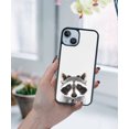thumbnail image 5 of FINCIBO Soft Rubber Protector Cover Case for Apple iPhone 14 6.1" 2022, Raccoon, 5 of 5