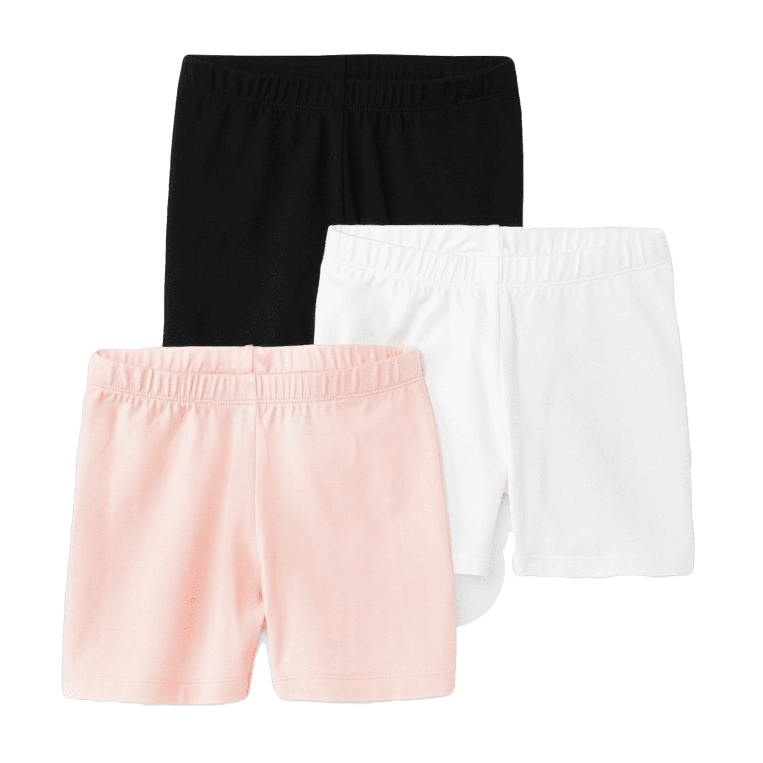 Flight approach voice Cat & Jack Girls' 3-Pack Tumble Shorts in Black/White/Pink, S - Walmart.com