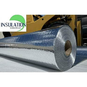 SmartFOIL- 4ft x 250ft Industrial Grade Radiant Barrier 1000 sq. ft roll - Attic Foil, House Wrap, Reflective Insulation - Perforated, Breathable - Engineered FOIL (Blocks 95% of R