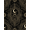 Black Gold, Pattern 11, variant on ODIKA 8'x10' Washable Area Rug Tossed Witchy Moons Phase Gothic Arch Mystical Goth Minimalist Refined for King Size Bedroom Under Bed, Master Suite, Non-Shedding, Easy Care