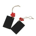 thumbnail image 4 of Linaichen Hanging blackboard 10pcs Mini Rectangular Hanging Wooden Blackboard Gift Price Tags (Red Flower), 4 of 5