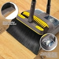 thumbnail image 4 of JEHONN Broom and Dustpan with Comb Teeth for Home (Brown and Yellow), 4 of 7
