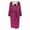 Hot Pink, variant on AOOCHASLIY Bath Robes for Women Clearance Plush Robes Winter Ladies Lengthened Shawl Bathrobe Long Sleeve Robe Hooded Coat