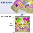 thumbnail image 7 of Coolnut Mardi Gras Cloth Napkins Set of 6, Oversized Washable Reusable Polyester Dinner Table Napkins for Family, Restaurant, Party Decor, 20 x 20 Inch, 7 of 7
