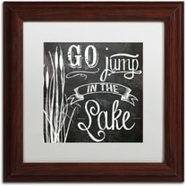 Trademark Fine Art "Lake House V" Canvas Art by Color Bakery White Matte, Wood Frame