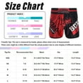 thumbnail image 7 of TiaoBug Kids Boys Fashion Printed Boxer Shorts Mid Waist Boxing Wrestling Training Hot Short Pants Black&Red M/150, 7 of 7