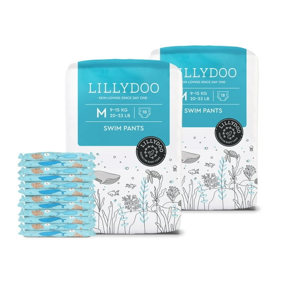 Baby Swim Diapers - Size Medium (20-33 lbs), 36 Count (Select for More Options)