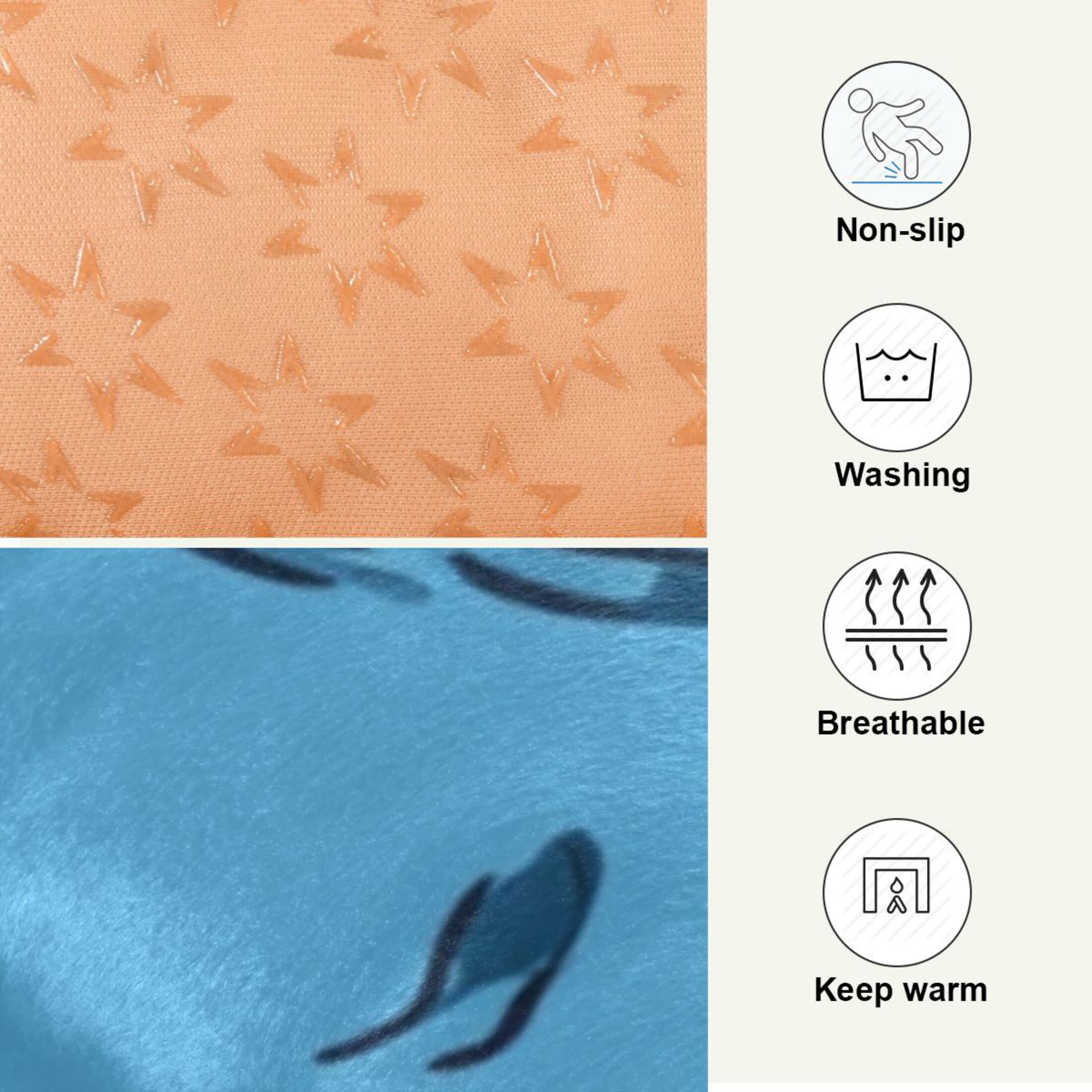 Qxltty Cute Otter Pattern Ped Pad Wear-resistant and Hard to Bite Through Sleeping Pad for Small Medium Large Dogs Winter Pet Bed 36×24in