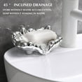 thumbnail image 4 of Plastic Self-Draining Soap Dish with Anti-Slip Design for Bathroom or Kitchen, Minimalist Soap Holder and Sponge Rack, 4 of 5