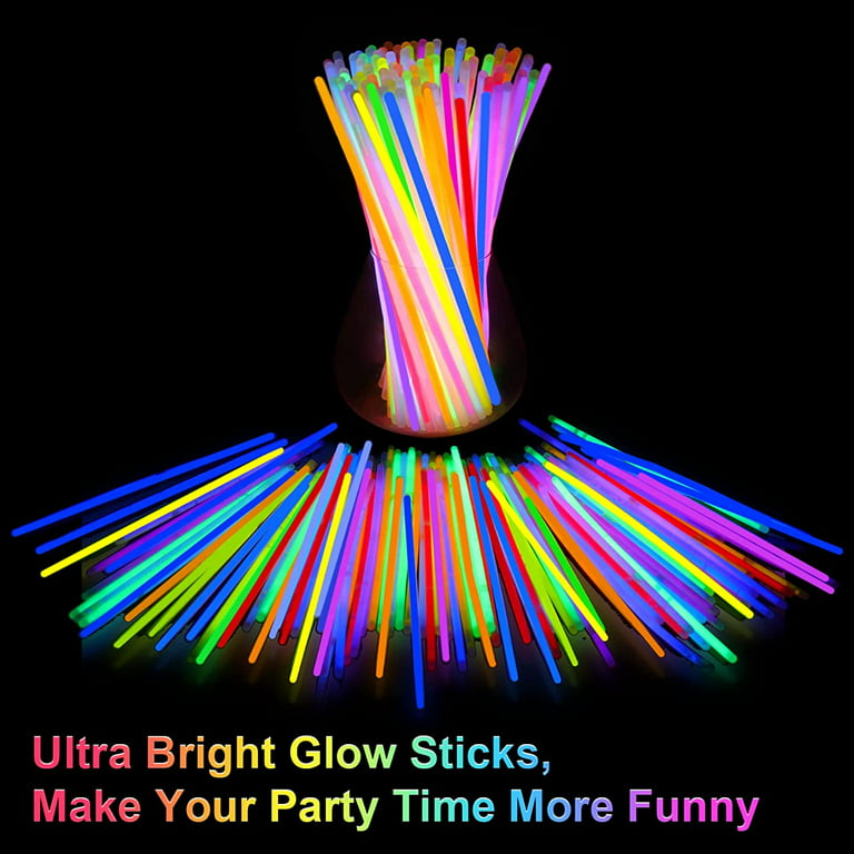 Glow Sticks Party Supplies 100Pk - 8 Inch Glow in the Dark Light
