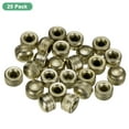 thumbnail image 4 of 25-Pack Threaded Cap Nuts, M5x11mm Screw Caps for Light Fixture, Female Knurled Knob Nut for Ceiling Light Cover Replacement [Copper Tone], 4 of 7