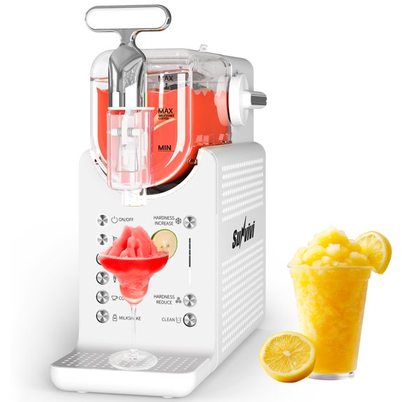 CozyHom Slushie Machine for Home: 68oz Single-Tank Frozen Drink Maker with Rapid Chill Technology, Self-Cleaning System & 5 Drink Modes, Keep Drinks Cold up to 12 Hours, ETL Certified, White
