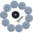 thumbnail image 2 of Deslizadores redondos de teflón para muebles, con tornillos, 20 piezas de deslizadores de teflón para muebles, deslizadores de sillas, deslizadores de teflón con clavos, 22 mm, 2 of 5