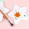 thumbnail image 4 of HOOWIFFY 4Pcs Small White Cotton Painting Canvas Boards Panel for Drawing with Star Pattern Rounded Edges, 4 of 8