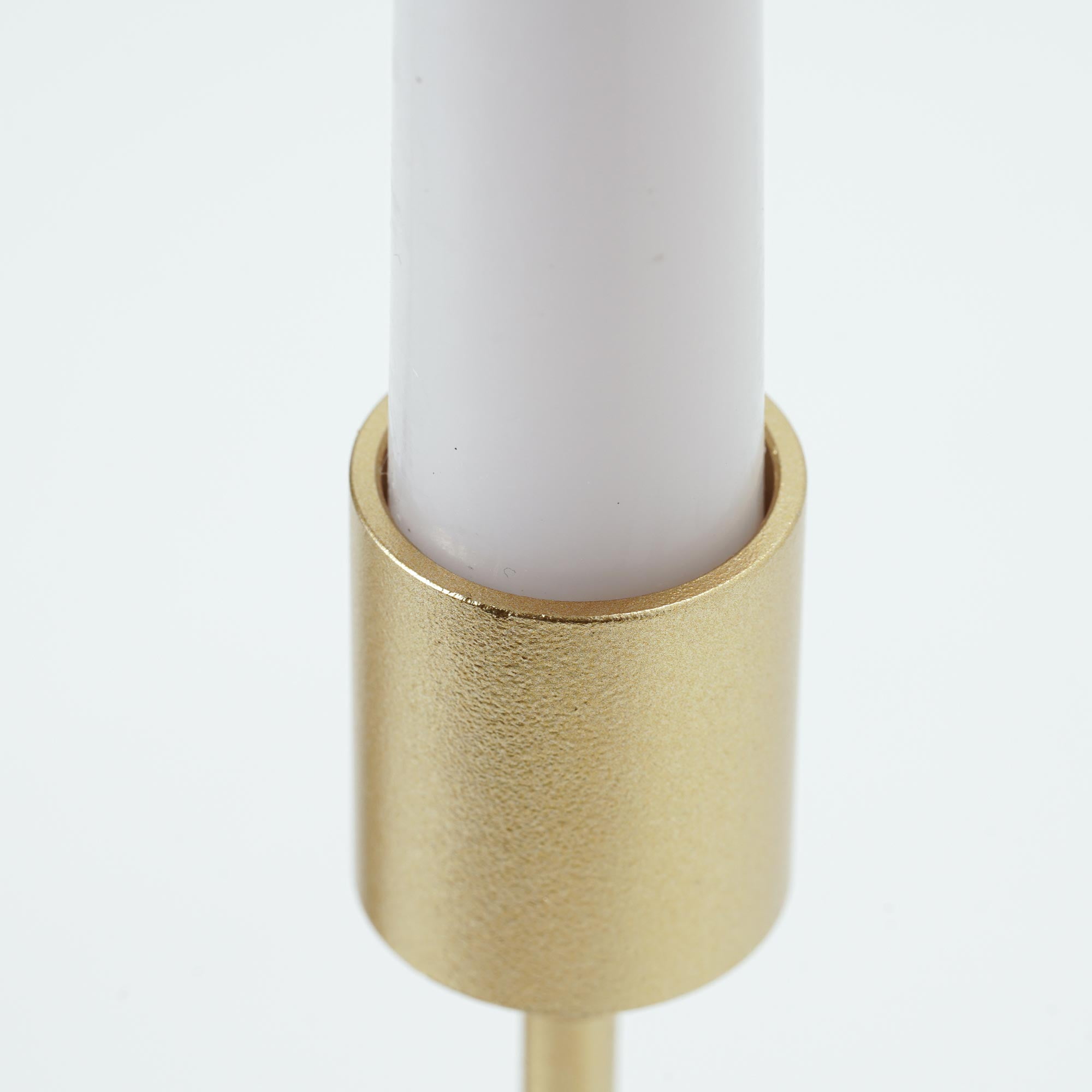 Crystal Art Gallery - 3-Pc Set Gold Metal Candle Stick Holder