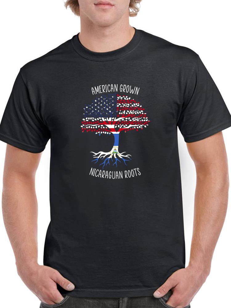 American Grown Nicaraguan Roots T-shirt Men's -SmartPrintsInk Designs ...