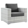 thumbnail image 3 of Modway Convene 4-Piece Outdoor Patio Set in Light Gray Charcoal, 3 of 10