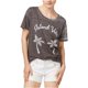 thumbnail image 2 of Camiseta gráfica Junk Food Island Vibes para mujer gris mediana, 2 of 2